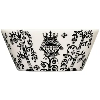 Iittala Taika Schale aus Porzellan in der Farbe Schwarz mit Muster 0,3L, Maße: 12,1cm x 12,1cm x 5,1cm, 1012502