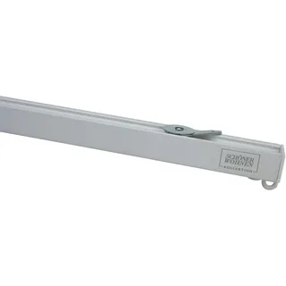 Schöner Wohnen SCHÖNER WOHNEN-Kollektion Vorhangschiene »Aluminium-Vorhangschienen Set Emilia 1-Lauf« 1 läufig-läufig mit Bohren, verschraubt, Deckenmontage,
