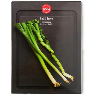 WOLL Cut & Serve Schneidebrett Kunststoff 1-tlg. 30 x 22 cm Schwarz