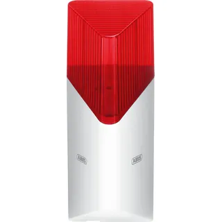 abus security center gmbh & co. kg ABUS Außen-Sirene für die Funk-Alarmanlage Smartvest Pro - kabellos - schreckt Einbrecher ab - bis zu 105 dB lauter Alarm - alarmiert durch rotes Blitzlicht - zum Schutz vor Einbruch - weiß