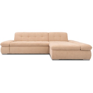 Mid.you Ecksofa , Beige , Textil , Uni , L-Form , 300x172 cm , Made in EU, FSC Mix , Rücken echt , Wohnzimmer, Sofas & Couches, Wohnlandschaften, Ecksofas