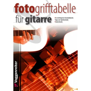 VOGGENREITER Foto-Grifftabelle für Gitarre