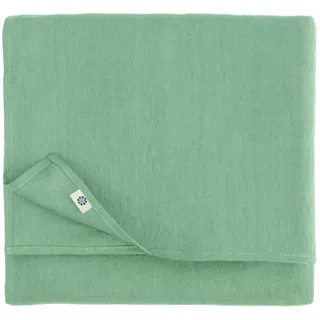 Linen & Cotton Tischdecke Stoff Tischtuch Tischwäsche Hygge - 100% Leinen, Mint Grün (80 x 80 cm) Mitteldecke Klein Quadratisch für Home Küche Couchtisch Tuch Dekoration Cafe