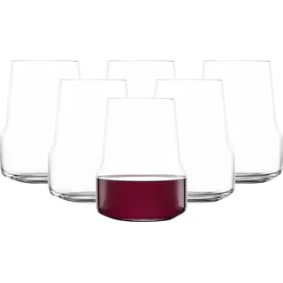 Zwiesel Glas LEVEL Rotwein Tumbler 550 ml 6er Set - Transparent