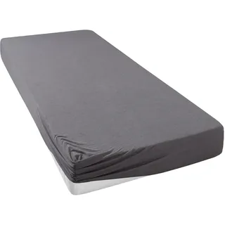 OTTO home Spannbettlaken Jersey 90 x 200 - 140 x 200 - 180 x 200 cm grau