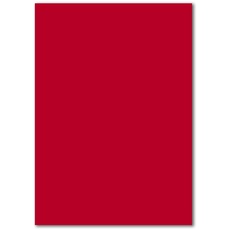 FarbenFroh by GUSTAV NEUSER 50x DIN A4 Papier - Rosenrot (Rot) - 110 g/m2 - 21 x 29,7 cm - Briefpapier Bastelpapier Tonpapier Briefbogen