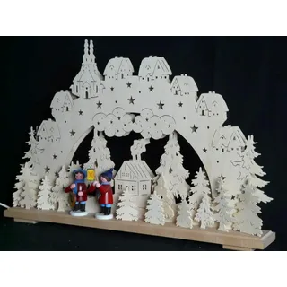 Schwibbogen el. Beleuchtet mit Laternenkinder b x h= 70x43cm NEU Lichterbogen