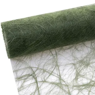 Sizoweb Tischband olive - moosgrün - 20 cm Rolle 25 Meter 64 029-R