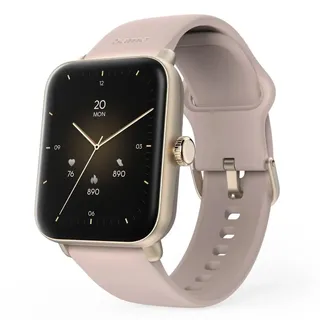 Hama 6010 BT 40 mm Edelstahlgehäuse roségold Silikonarmband roségold One Size