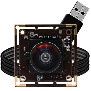 Svpro 16MP USB Kamera für Computer - Weitwinkel Board für 3D-Drucker, 1/2.8" CMOS IMX298 UVC USB2.0 OpenCV LightBurn, USB-Industriemodul Mit 1m Kabel