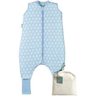 molis&co - Baby schlafsack mit Füßen und Socke -Ideal für Frühling und Herbst - Babyschlafsack mit Beinen 1 tog - 100% Baumwolle (Oeko-TEX 100), Premium Qualität - Lotus (60 cm)