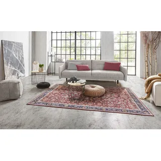 Teppich NORTHRUGS "Vivana" Gr. 3, bunt (bordeaux, rot), B:120cm H:5mm L:160cm, Polyester, Teppiche, Teppich, Orientalisch, Läufer, Vintage, Wohnzimmer, Schlafzimmer, Esszimmer