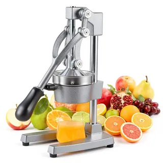 CO-Z Professionelle Zitruspresse in handelsüblicher Qualität, Handpresse, manuelle Fruchtpresse, Metallsaftpresse, robuste Saftpresse, Zitrusfrüchte, Orange, Granatapfel