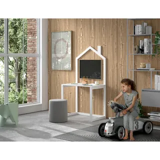 Vipack Kinderschreibtisch Mid.you 100 x 120,6 x 50 cm Kiefer massiv lackiert weiß