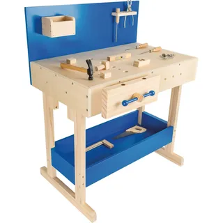 Small Foot Company Kinder Werkbank in Blau und Natur (10839)