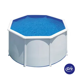 Gre Pool-Set , Weiß , Metall , 120 cm , Freizeit & Co, Pools & Wasserspaß, Pools, Stahlwandpools