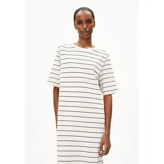 XELINAA FEIN GESTREIFTES MIDI-KLEID |Bio-Baumwoll Mix - mehrfarbig (M)