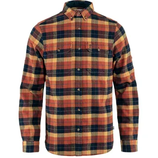 Fjällräven Singi Heavy Flannel Shirt, autumn leaf-dark navy 3XL