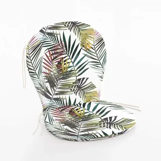 BELUM | Sitzkissen für den Außenbereich: Breite: 48 cm/Länge: 42 cm/Rückenlehne: Breite 48 cm/Länge : 48 cm Modell: 0119-04