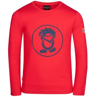 TROLLKIDS Troll Langarm-t-shirt - Bright Red / Mystic Blue - 164 cm