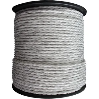 Weidezaunseil Basic - weiß - 200 m, 6 Niro - Weiß
