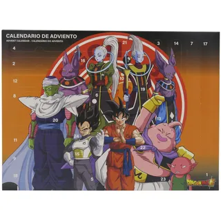 CyP Brands - Dragon Ball, Adventskalender, 24 Überraschungen, Kindergeschenk, offizielle Marvel-Lizenz, Aktivitäten und Spielzeug, Weihnachten
