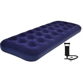 Avenli Luftbett Campingbett aufblasbar, Luftmatratze für 1 Person, Campingmatratze 191x73x22cm, Gästebett inklusive Pumpe - Blau