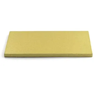 Decora, 0931376 Tortenplatte, starr, rechteckig, goldfarben, aus doppelwandigem Karton, beschichtet mit Aluminium, robust und robust, ideal für die Präsentation von Torten, 40 x 30 x 1,2 cm