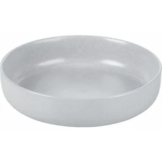 Villa d'Este Home Tivoli Set mit 6 flachen Tellern, matt, Steingut, Indigo, Berlin