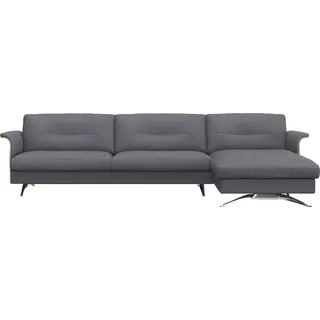 FLEXLUX Ecksofa »Glow Designsofa, bequem und komfortabel durch hochwertigen Sitzaufbau«, L-Form, Modernes skandinavisches Design FLEXLUX Navy Blue