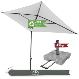 Doppler Sonnenschirm Rethink 180 x 120 cm SL-AZ Trolley Sonnenschirmständer mit Auszieh-Griff