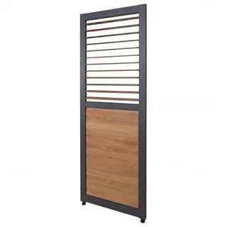 Mendler Lamellenwand für Pergola 220 x 0,68 m Grau