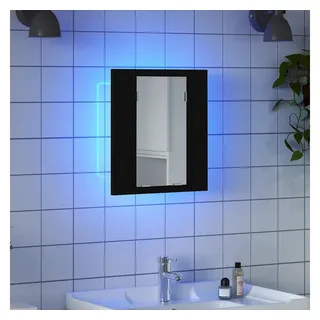 vidaXL Eiche 40 cm schwarz LED