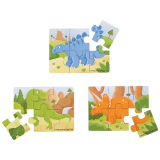 Bigjigs Toys Puzzle 3in1 Dinosaurier