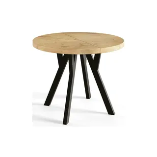 alpi meble Esstisch ausziehbar - braun Ø: 80.0