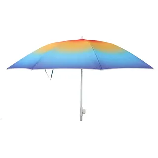 Sonnenschirm Strandschirm Balkonschirm UV Schutz 50+ blau gelb 155 cm bunt - Bunt