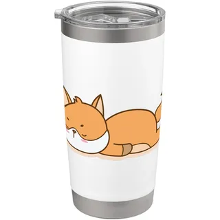 schlafender Fuchs Doppelwandiger Edelstahl-Thermobecher