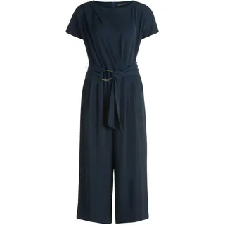 Betty Barclay Jumpsuit BETTY BARCLAY "Jumpsuit mit Eingrifftaschen", Damen, Gr. 36, EURO, blau (dunkelblau), Obermaterial: 96% Polyester PES. 4% Elasthan EL., Overalls Jumpsuit
