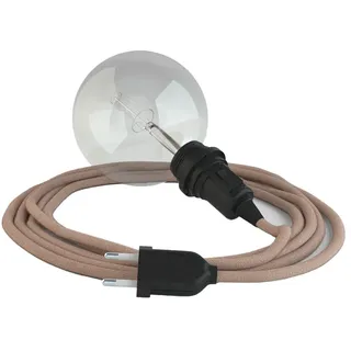 Creative Cables Rd71 Zigzag 5 M Hängeleuchte Für Lampenschirm - Ancient Pink / Black - One Size