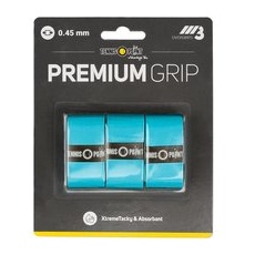 Tennis-Point Premium Grip 3er Pack, blau