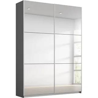 Rauch Schwebetürenschrank REFLECT 131 x 191 x 59 cm Grau