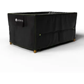 Juskys Gartenmöbelabdeckung CoverSafe Pro schwarz , Schwarz , Kunststoff , 90x75x150 cm , Gartenzubehör, Abdeckung für Gartenmöbel