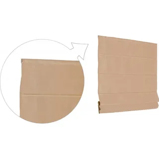 Basic Raffrollo Faltrollo 140x240 cm Mocca Raffgardine - Braun