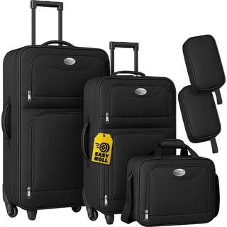 monzana Koffer Set 4-tlg. schwarz
