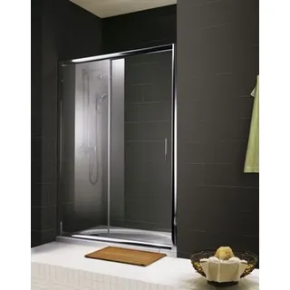 Schulte Gleittür Nischentür 140 x 185 cm 6 mm Echtglas klar hell