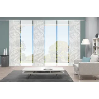 Vision Schiebegardine »PACEY« Paneelwagen 6 Stk. tlg. SET,SCHIEBEVORHANG,BAMBUS,DIGITALDRUCK, grau