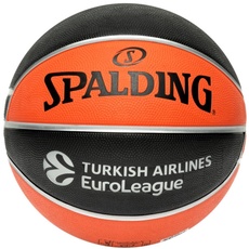Bild United Sports Unisex – Erwachsene Spalding Euroleague Varsity TF-150 Sz5 Ball, Black/Orange, 7