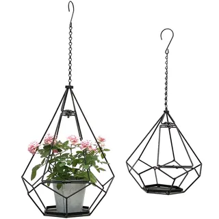 DanDiBo Ambiente Blumenampel 64 x 82 cm Schwarz
