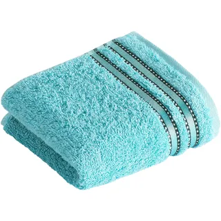 Vossen Seiftuch »Cult Deluxe« Waschlappen im Set, mit Glanzbordüre, VEGAN, blau