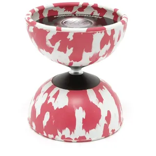 Mister Babache - Arlekin Diabolo, Medium, Weiß/Rosa, Nr. 3376